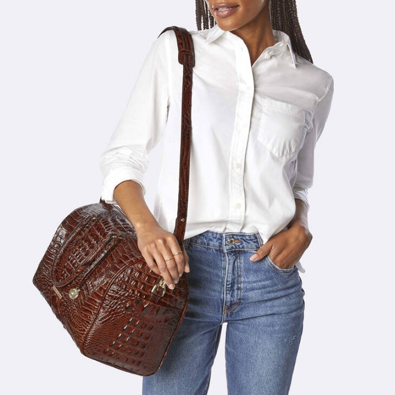 Black Women's Brahmin Spencer Travel Bags | 2547XBGRZ