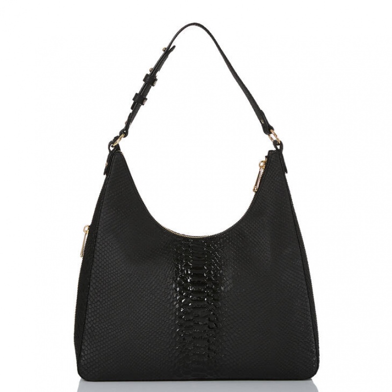 Black Women's Brahmin Tabitha Shoulder Bags | 7231CUYTJ