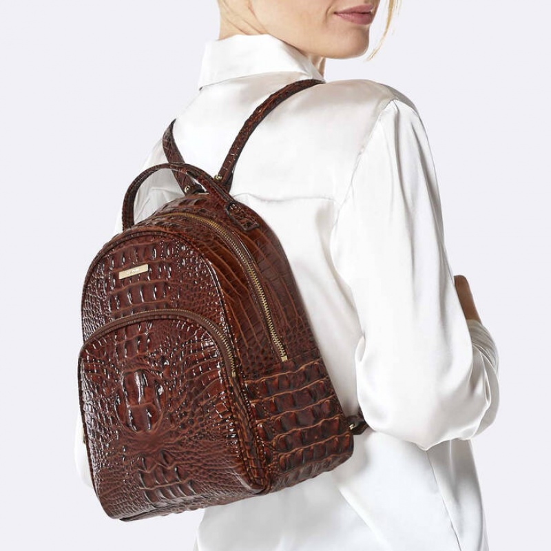 Blue Women's Brahmin Chelcy Backpacks | 3912KHDMI