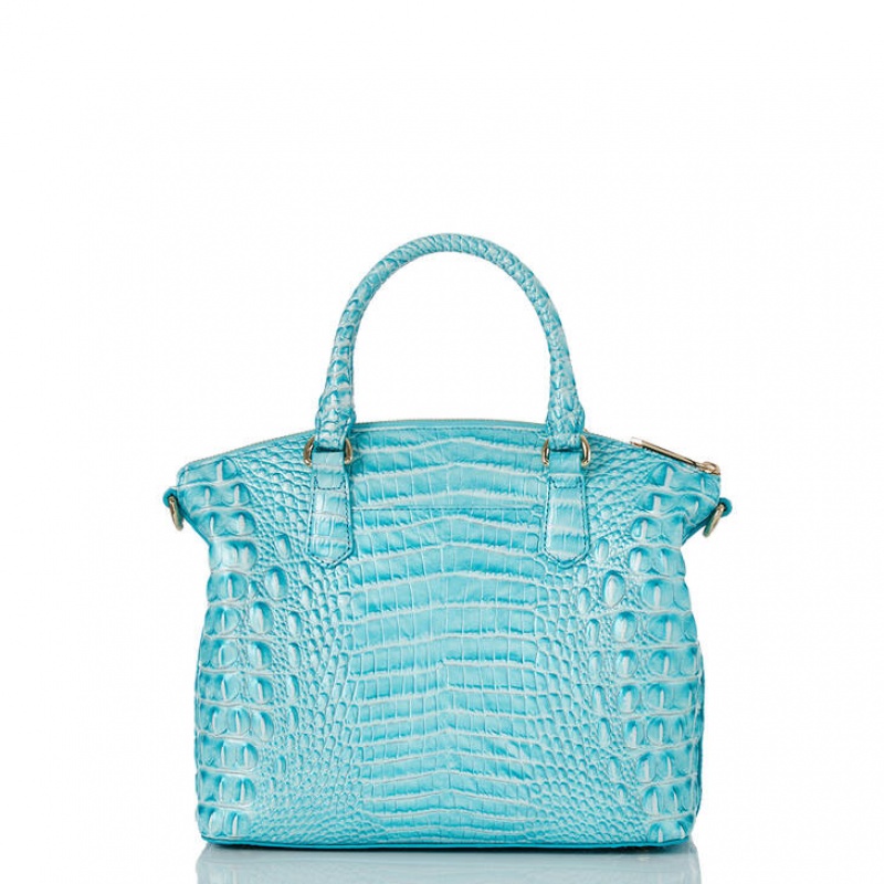 Blue Women's Brahmin Duxbury Satchel Bags | 0435ASJQM