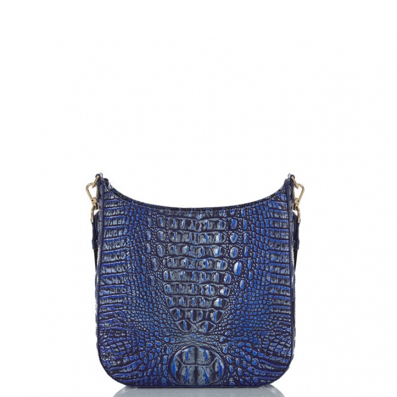 Blue Women's Brahmin Leia Crossbody Bags | 1509CRVJM