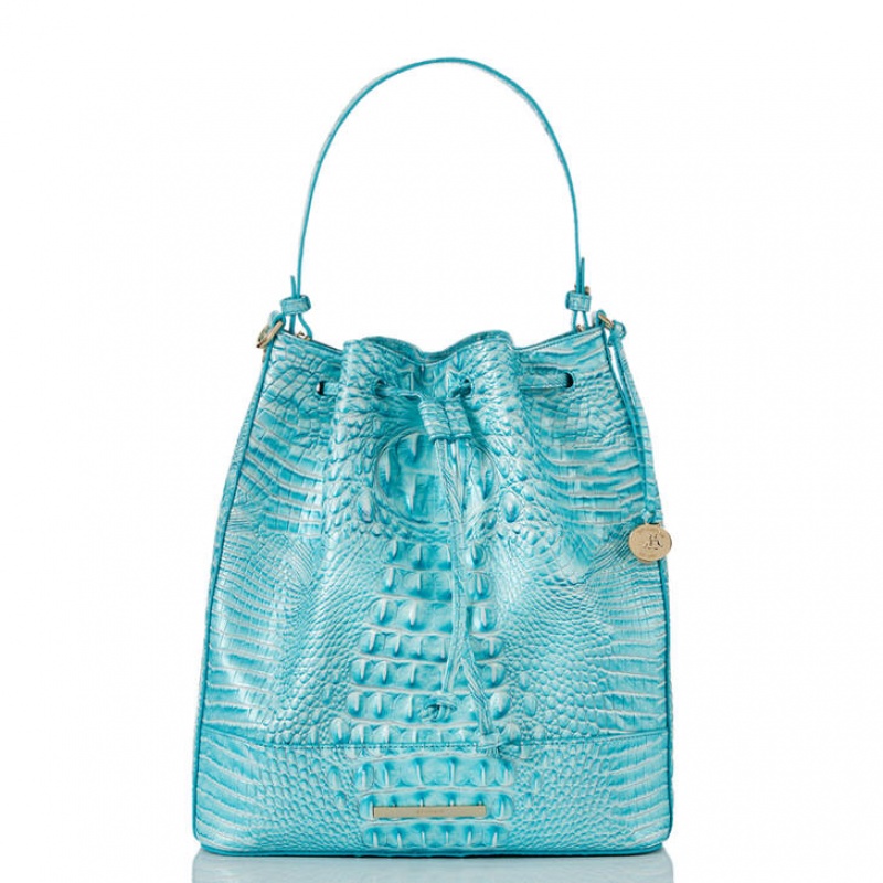 Blue Women\'s Brahmin Marlowe Bucket Bags | 0289UYRKJ