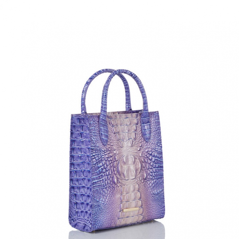 Blue Women's Brahmin Moira Tote Bags | 0274FTJYU