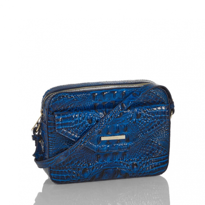 Blue Women's Brahmin Shea Crossbody Bags | 0567ZCYMP