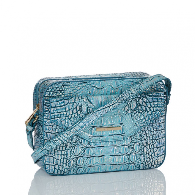 Blue Women's Brahmin Shea Crossbody Bags | 6817DJPCL