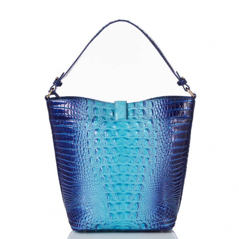 Blue Women's Brahmin Shira Bucket Bags | 9540PYVFK