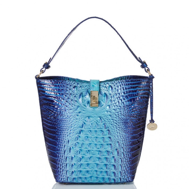 Blue Women\'s Brahmin Shira Bucket Bags | 9540PYVFK