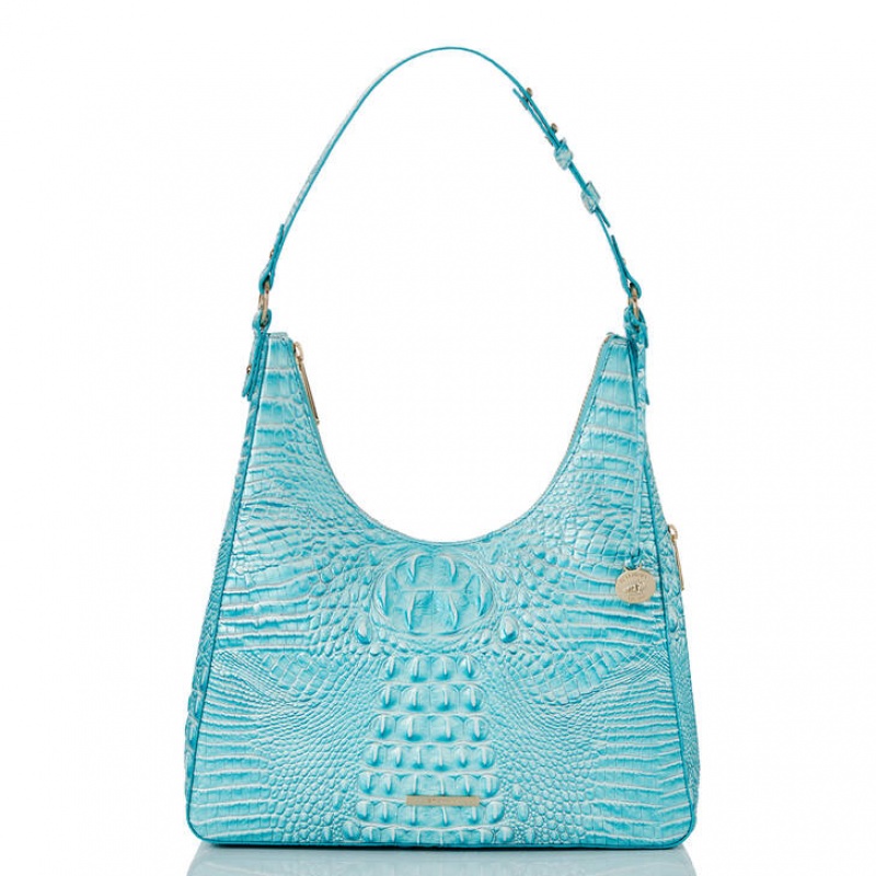 Blue Women\'s Brahmin Tabitha Shoulder Bags | 4326FGAJU