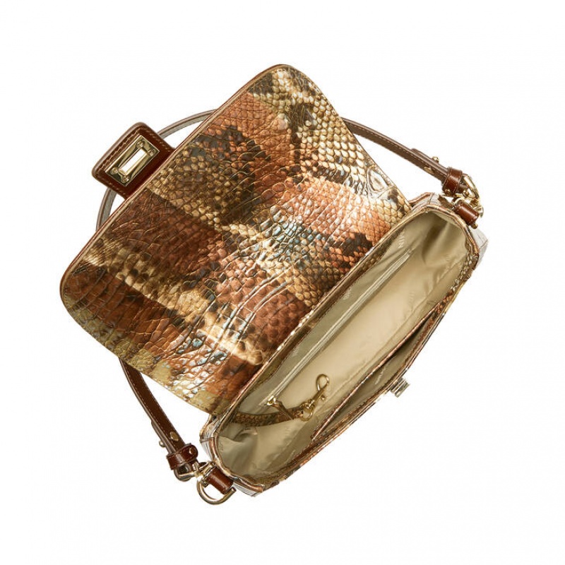 Brown Women's Brahmin Cynthia Shoulder Bags | 2806ETWYL