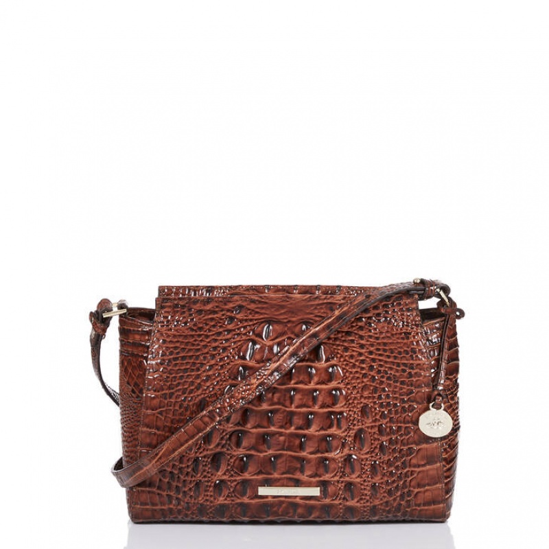 Brown Women\'s Brahmin Hillary Crossbody Bags | 0836FJKGI