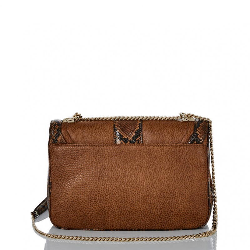 Brown Women's Brahmin Rosalie Crossbody Bags | 3481KGRVJ