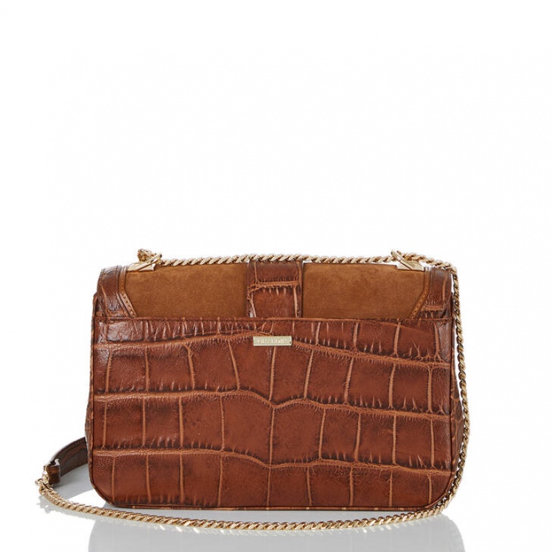 Brown Women's Brahmin Rosalie Crossbody Bags | 4392GJHWM