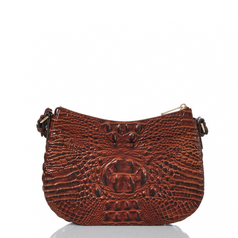 Brown Women's Brahmin Shayna Crossbody Bags | 0642OCPGT