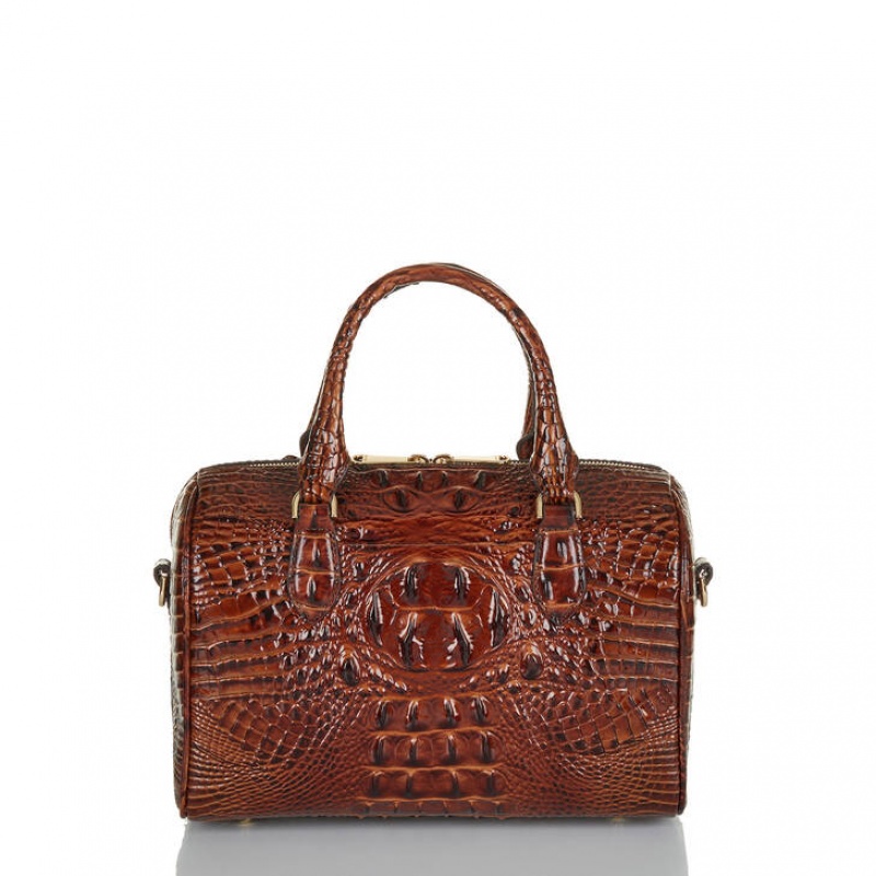 Brown Women's Brahmin Stacy Satchel Bags | 4091SYBLO