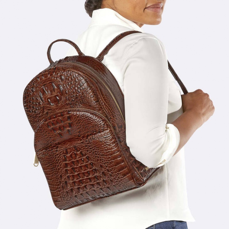 Chocolate Women's Brahmin Dartmouth Backpack Backpacks | 6427WRQKH