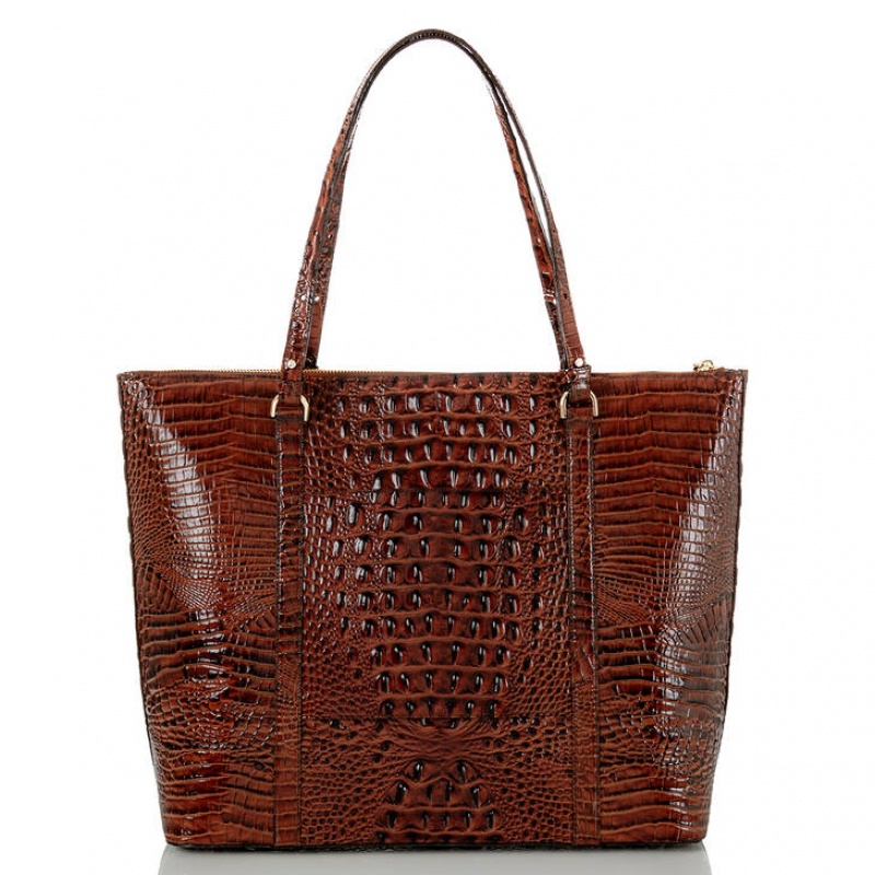 Chocolate Women's Brahmin Jules Travel Bags | 8670DEKQM