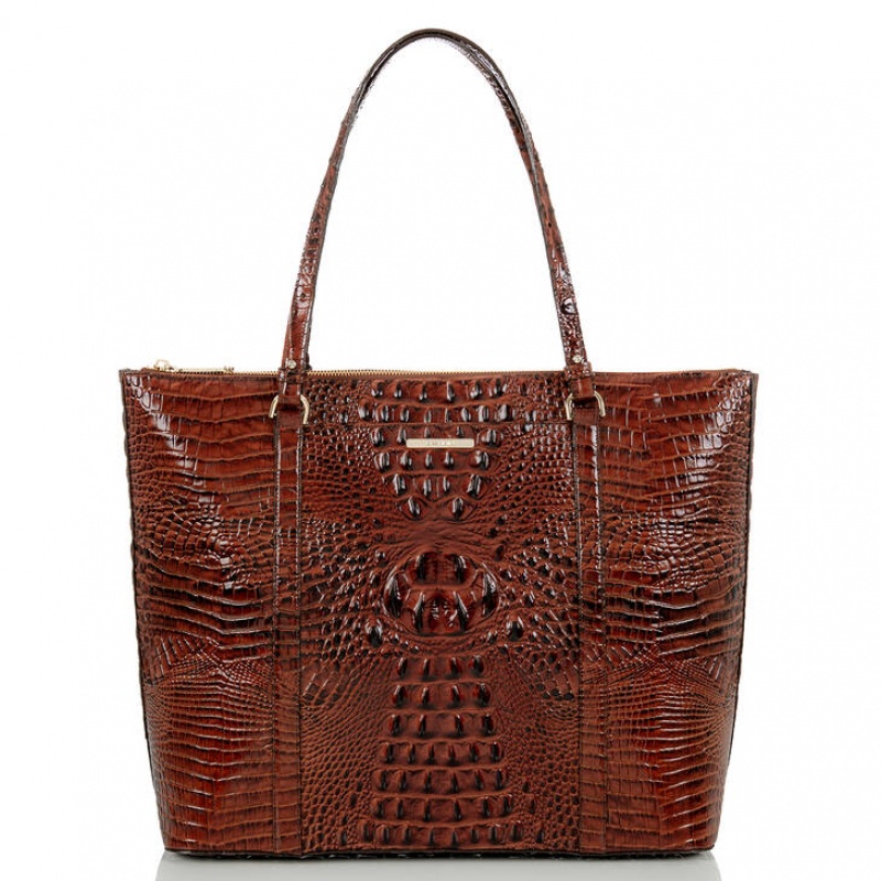 Chocolate Women\'s Brahmin Jules Travel Bags | 8670DEKQM