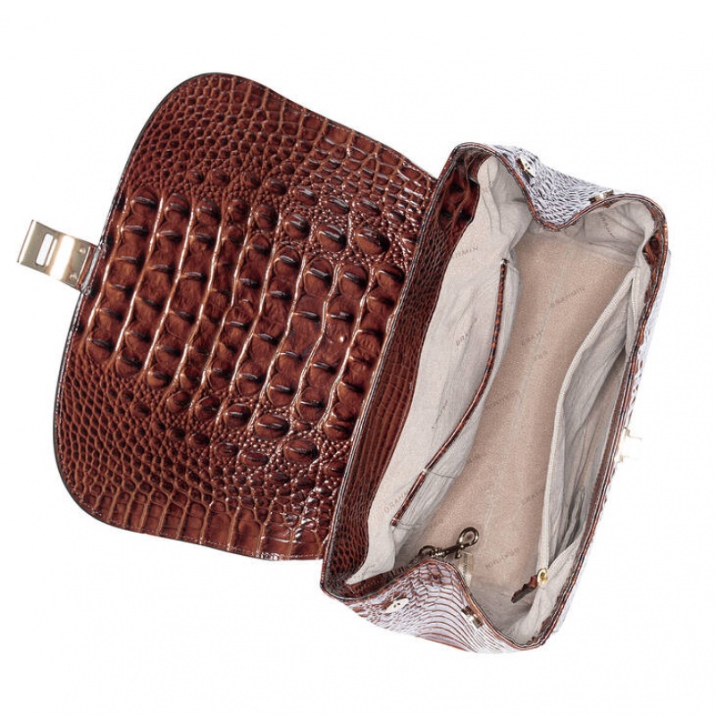 Chocolate Women's Brahmin Sadie Backpacks | 3718RAODE