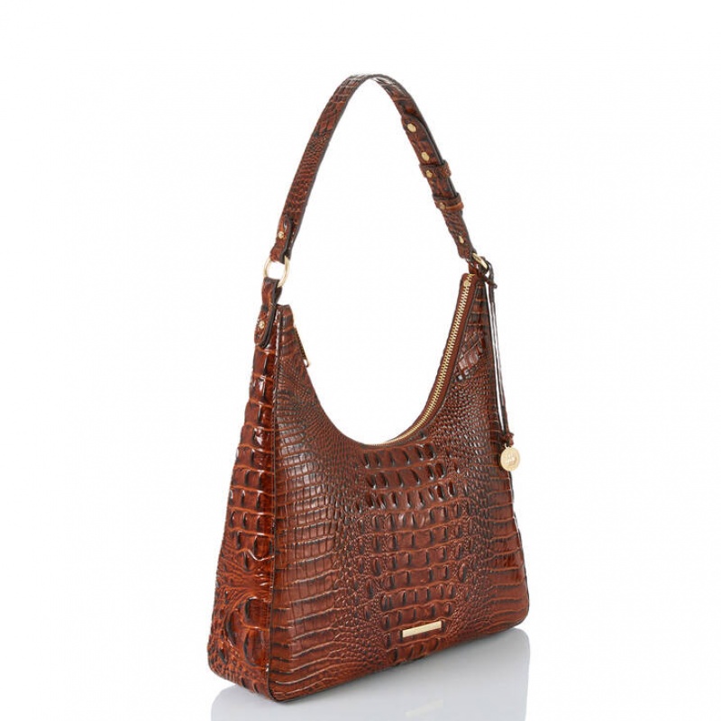 Chocolate Women's Brahmin Tabitha Shoulder Bags | 2403BEJNG