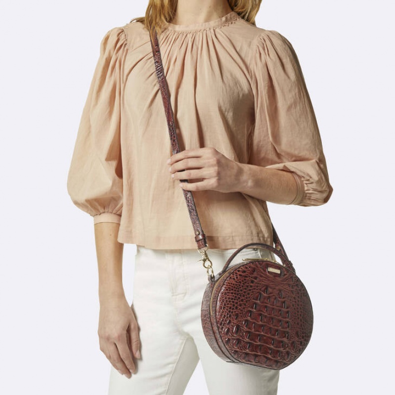 Copper Women's Brahmin Lane Crossbody Bags | 5607VIMCL