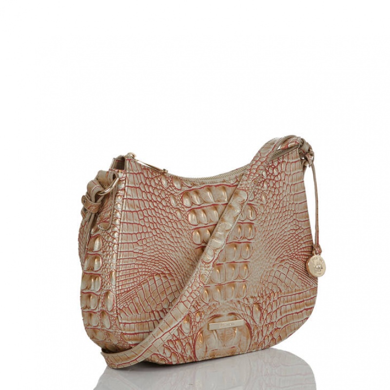 Copper Women's Brahmin Shayna Crossbody Bags | 5780GFLAS