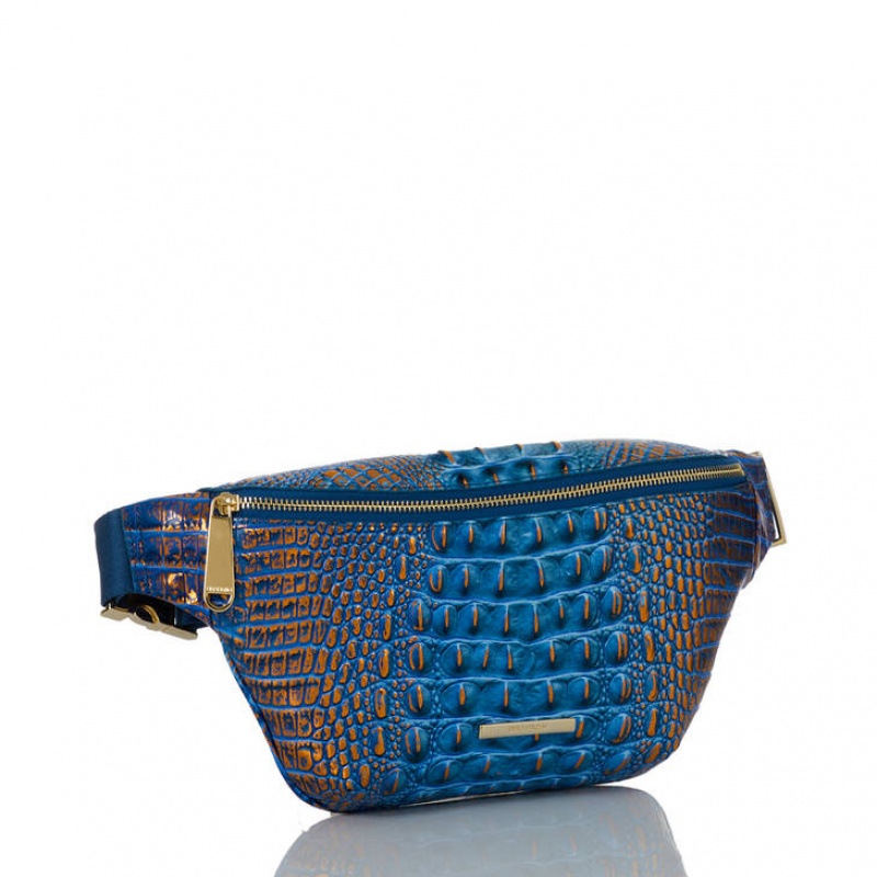 Deep AZURE Women's Brahmin Harker Travel Bags | 4092PTAEJ