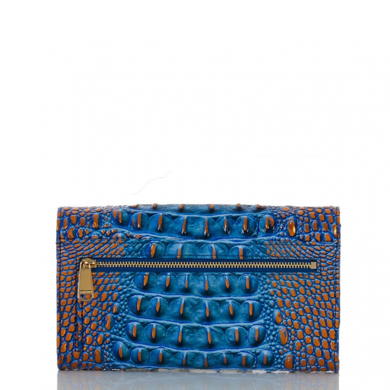 Deep AZURE Women's Brahmin Polina Crossbody Bags | 1258OMCJS