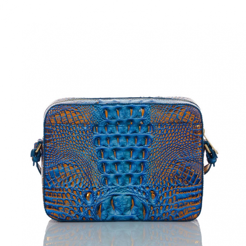 Deep AZURE Women's Brahmin Shea Crossbody Bags | 4583HJQVW