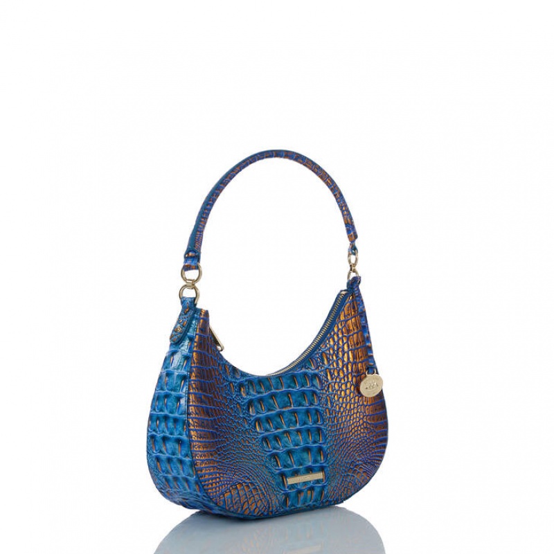 Deep AZURE Women\'s Brahmin Small Bekka Shoulder Bags | 6814IOMSE