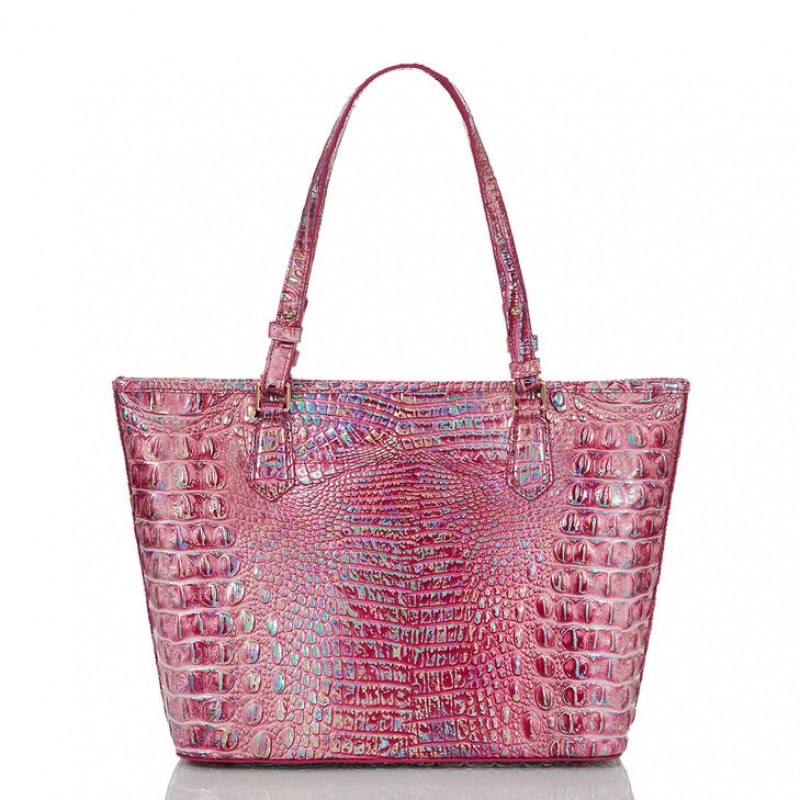 Fuchsia Women's Brahmin Medium Asher Tote Bags | 2541ZEAPU