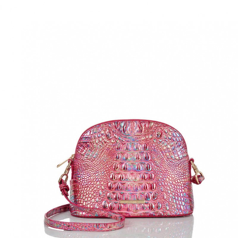 Fuchsia Women\'s Brahmin Small Georgina Crossbody Bags | 4061DIWYV