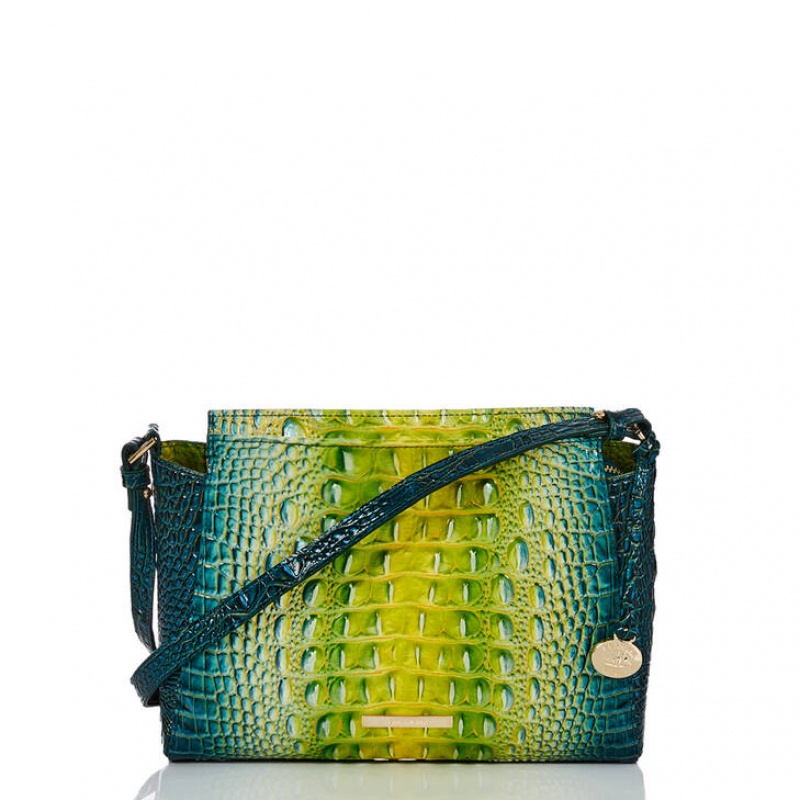 Green Women\'s Brahmin Hillary Crossbody Bags | 3251DFXPG