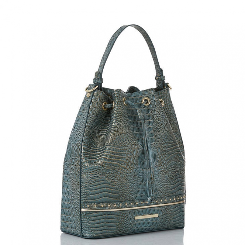 Green Women's Brahmin Marlowe Bucket Bags | 4251GMBJU