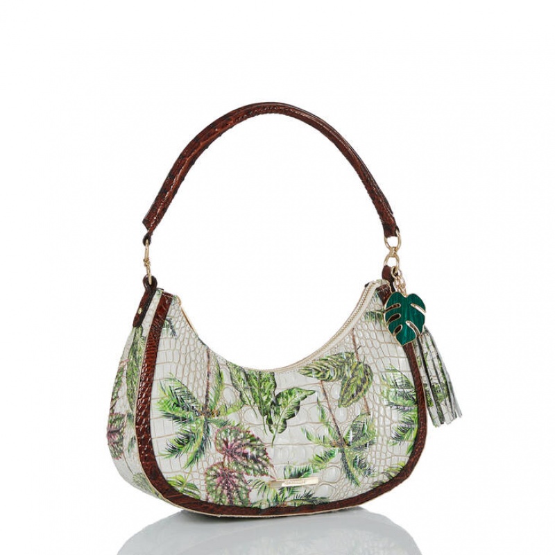 Green Women\'s Brahmin Small Bekka Shoulder Bags | 1253BLXNE