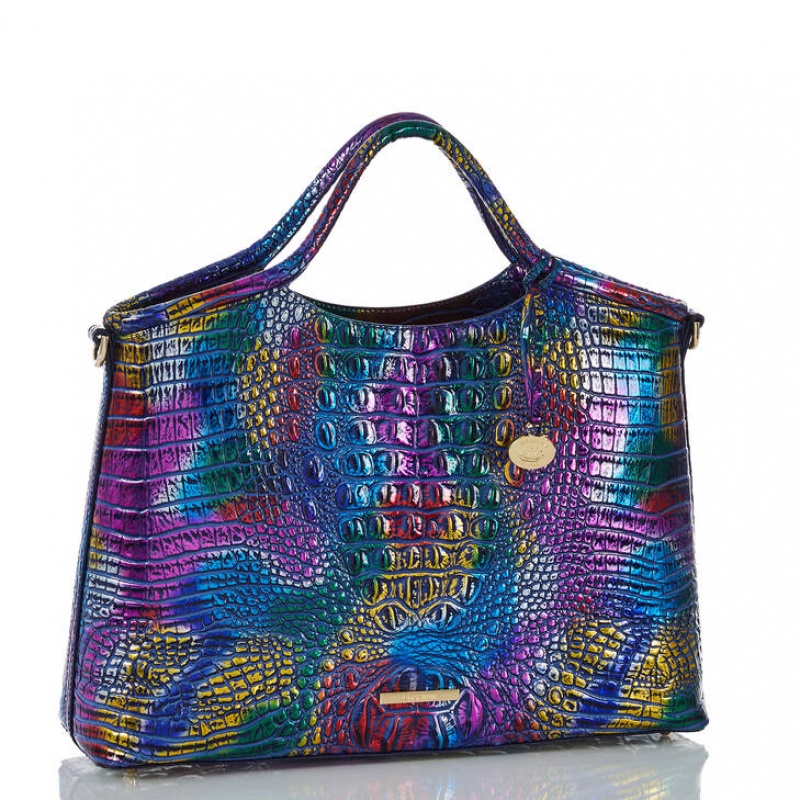 Multicolor Women\'s Brahmin Elaine Satchel Bags | 1978XBREL