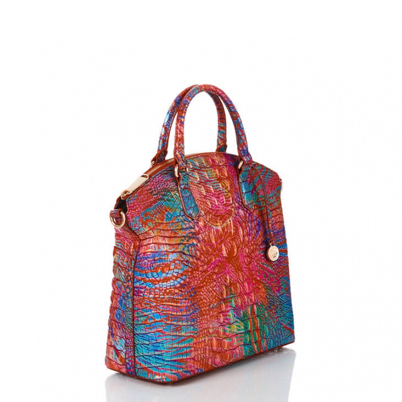 Multicolor Women's Brahmin Large Duxbury Satchel Bags | 8719FRAKE