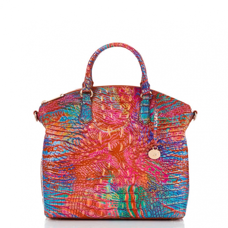 Multicolor Women\'s Brahmin Large Duxbury Satchel Bags | 8719FRAKE