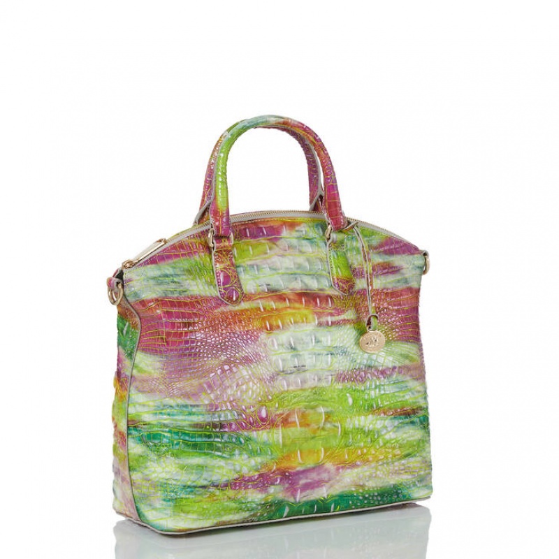 Multicolor Women's Brahmin Large Duxbury Satchel Bags | 8362EBANV