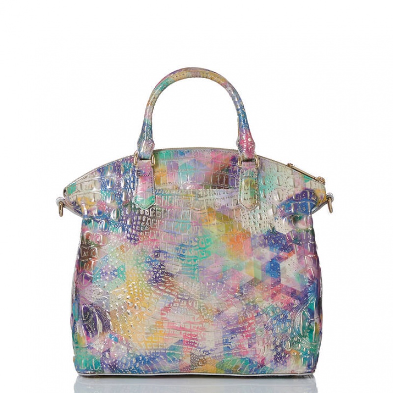 Multicolor Women's Brahmin Large Duxbury Satchel Bags | 2347WGZUX