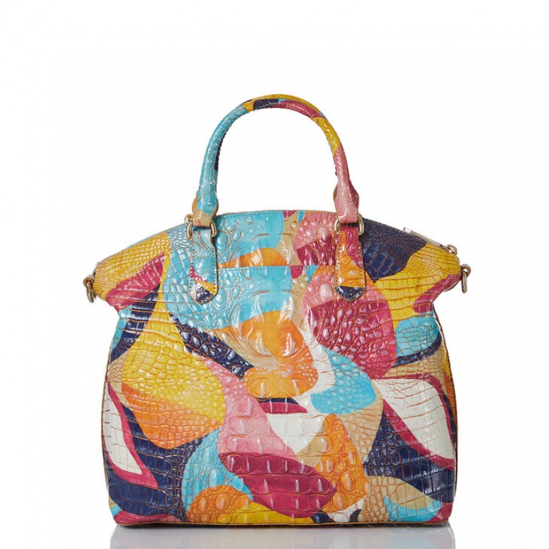 Multicolor Women's Brahmin Large Duxbury Satchel Bags | 5948PAVGI