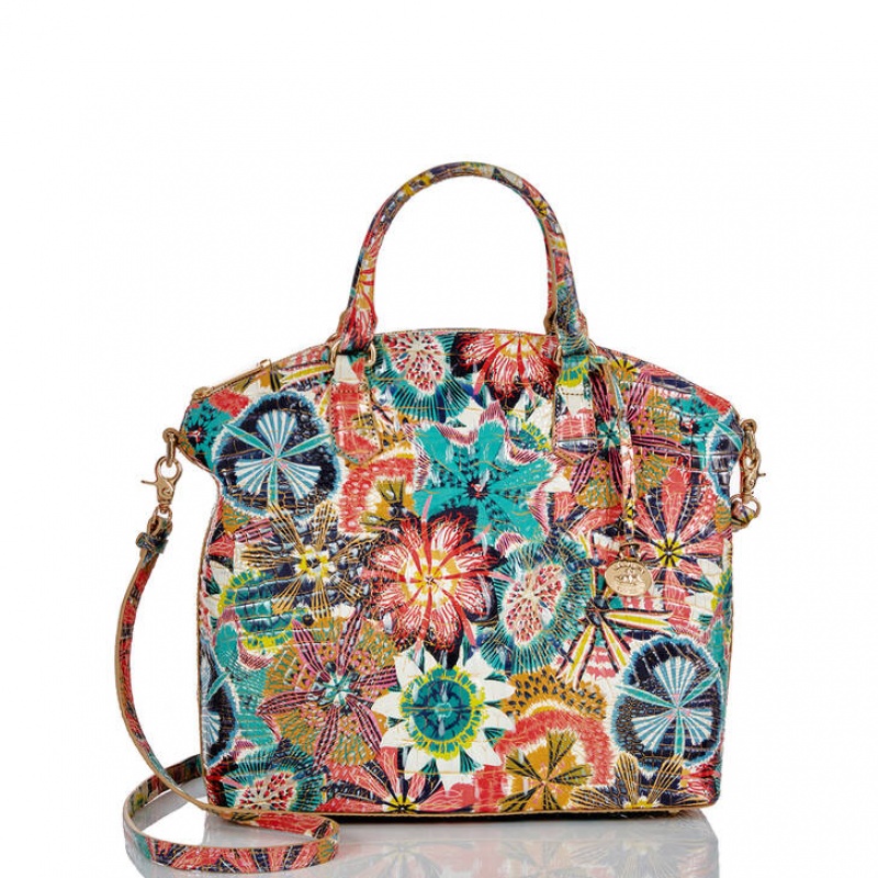 Multicolor Women's Brahmin Large Duxbury Satchel Bags | 1278EWOLM