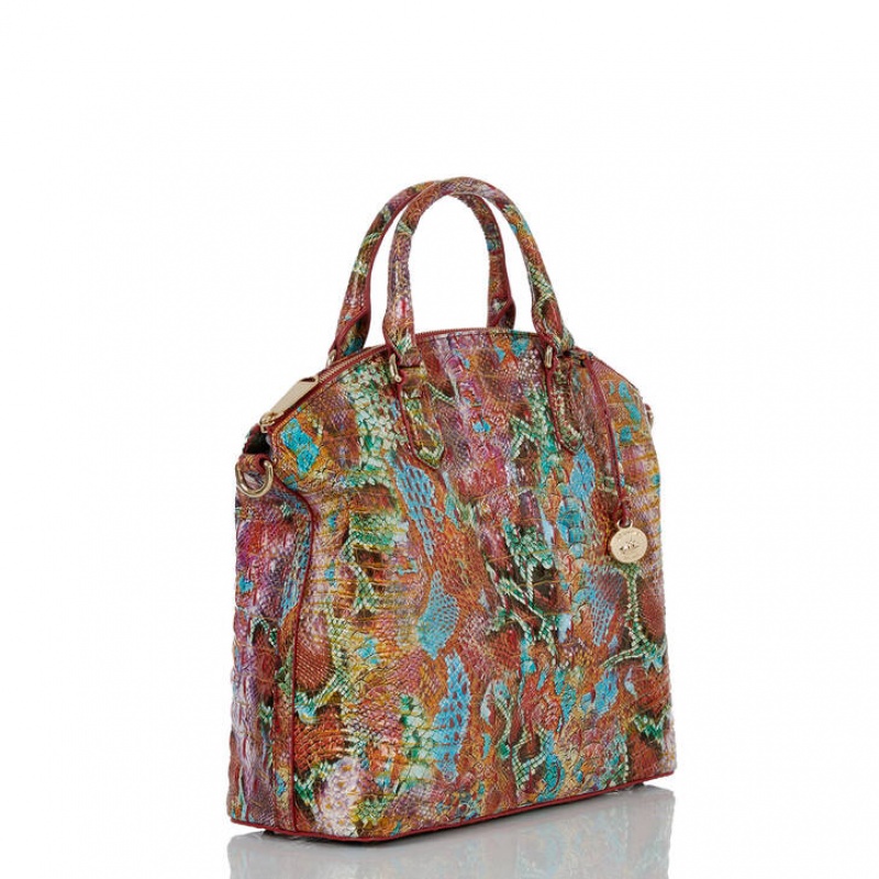 Multicolor Women's Brahmin Large Duxbury Satchel Bags | 9584PMWGS