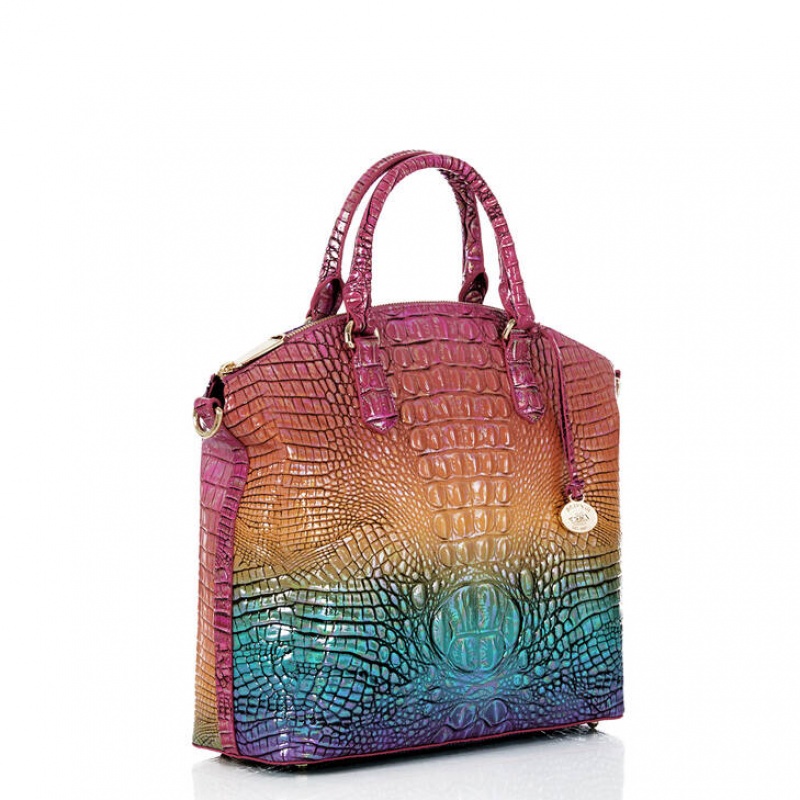 Multicolor Women's Brahmin Large Duxbury Satchel Bags | 5648WXCSP