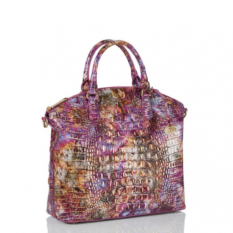 Multicolor Women's Brahmin Large Duxbury Satchel Bags | 8261QULGC