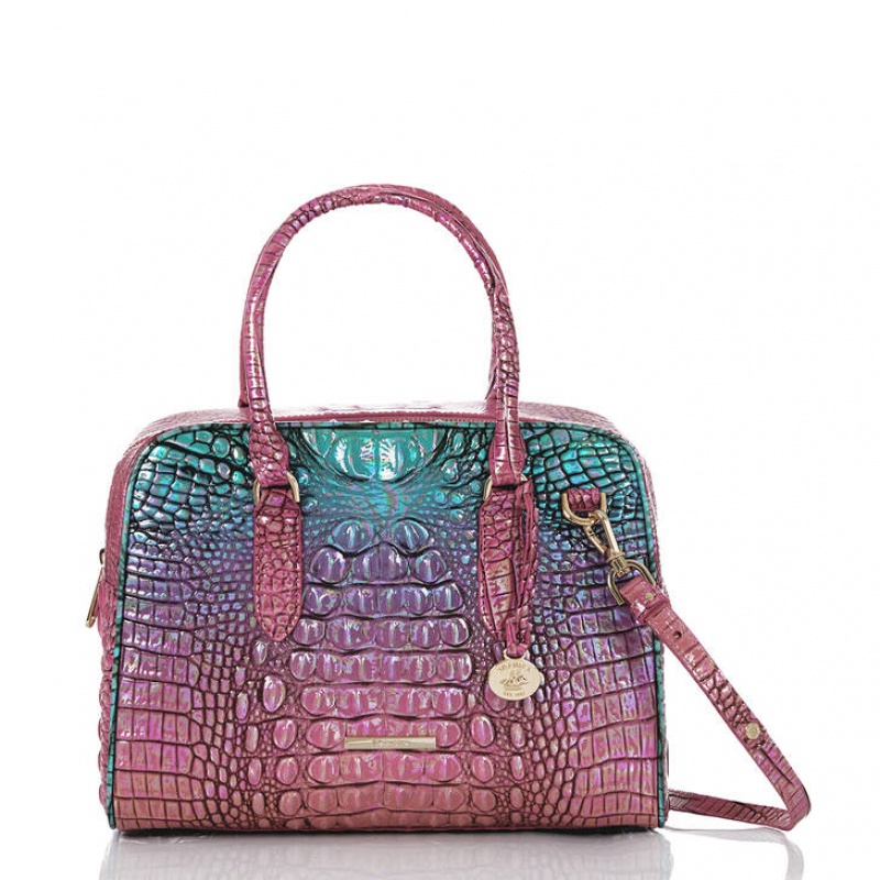 Multicolor Women's Brahmin Marissa Satchel Bags | 7098FTQRU