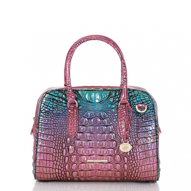 Multicolor Women\'s Brahmin Marissa Satchel Bags | 7098FTQRU