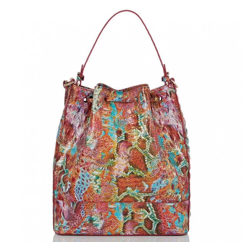 Multicolor Women's Brahmin Marlowe Bucket Bags | 9560DMEOC