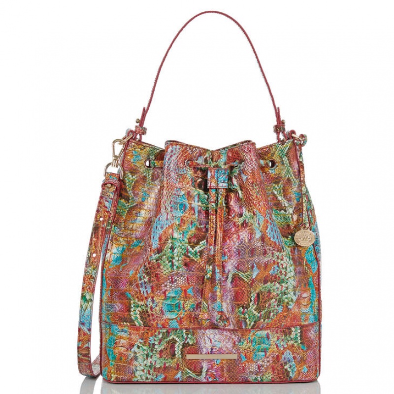 Multicolor Women's Brahmin Marlowe Bucket Bags | 9560DMEOC