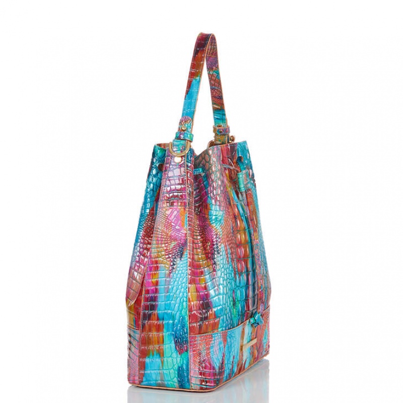 Multicolor Women's Brahmin Marlowe Bucket Bags | 0763SREYC