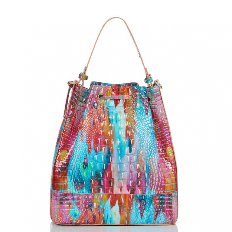 Multicolor Women's Brahmin Marlowe Bucket Bags | 0763SREYC